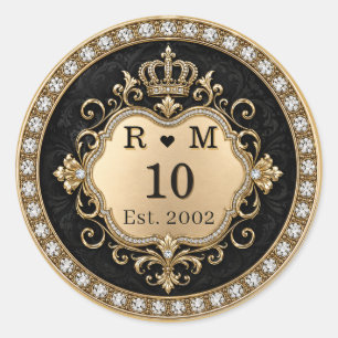 10th Anniversary Monogram Gold Seal