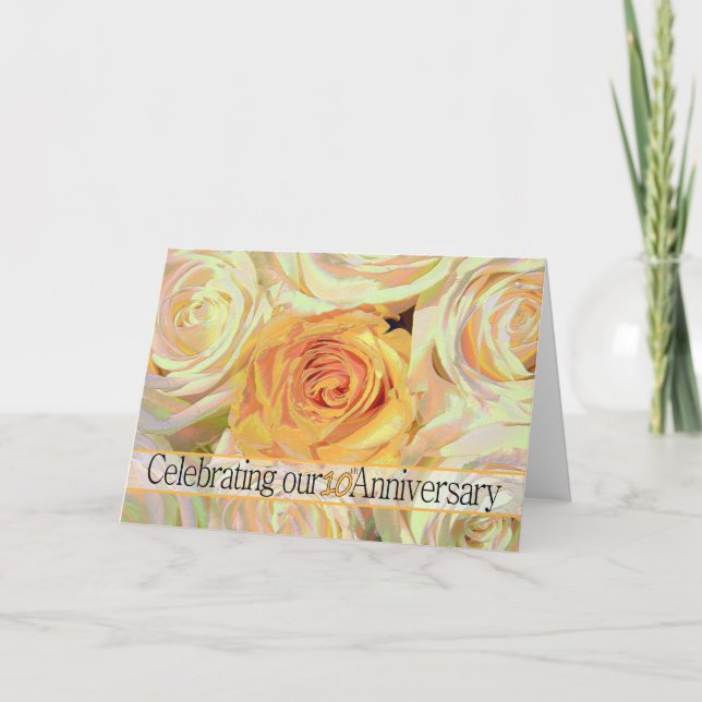 10th anniversary rose invitation (Front)