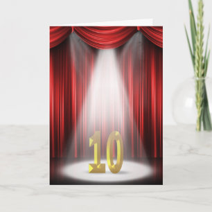 10th Anniversary Spotlight Congratulations Card