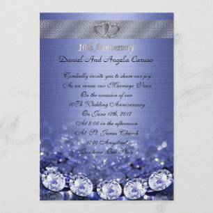 10th Anniversary vow renewal Invitation