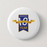 10th Anniversary Year Celebration 6 Cm Round Badge<br><div class="desc">10th Anniversary Year Celebration log is designed to celebrate your anniversary with class.</div>