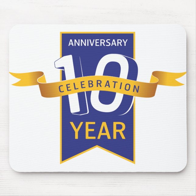 10th Anniversary Year Celebration Mouse Pad (Front)