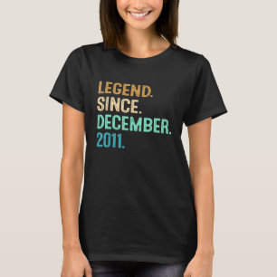 10th Birthday 10 Year Old Legend Since December 20 T-Shirt