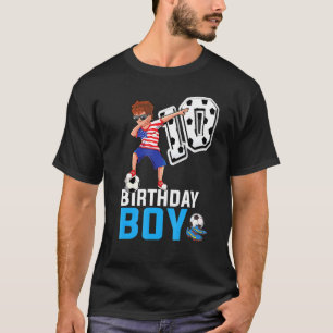 10th Birthday 10 Year Old Soccer Player Birthday B T-Shirt