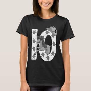 10th Birthday  10 Years Old Horse Cowgirl Girl Kid T-Shirt