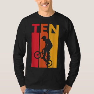 10th Birthday 10 Years Old Kids Bmx Bike Lover B-d T-Shirt