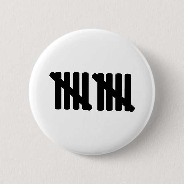 10th birthday 6 cm round badge (Front)