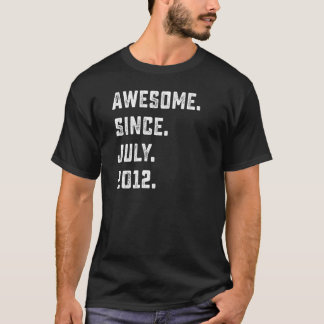 10th Birthday  Awesome Since July 2012 10 Years Ol T-Shirt