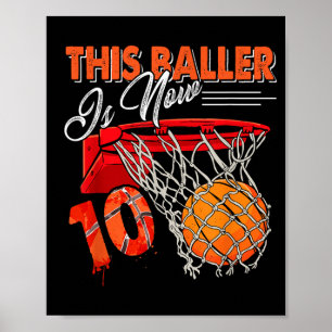10th Birthday Basball Poster