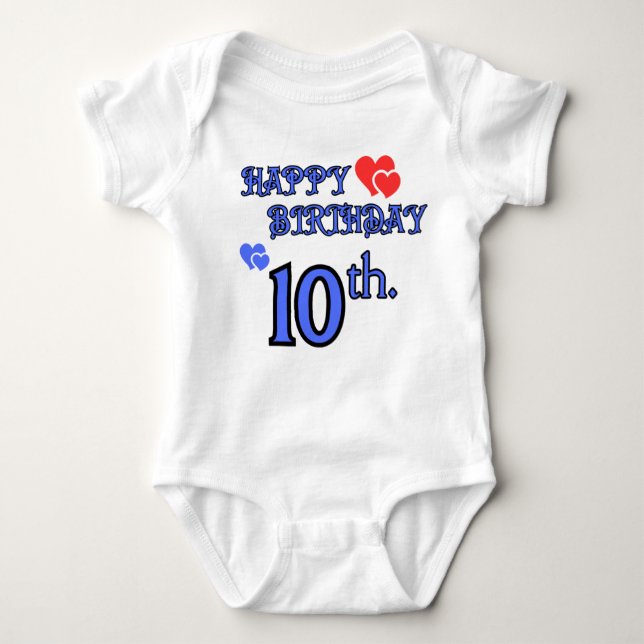 10th Birthday Bodysuit (Front)