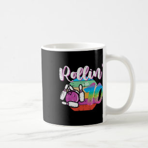 10th Birthday Bowling Rollin Into 10 Bday Bowler G Coffee Mug