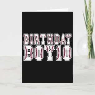 10th Birthday Boy 10 Years Old Sell Theme Lover Pa Card