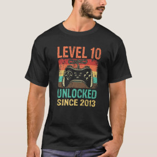 10th Birthday Boy Level 10 Unlocked Awesome Since T-Shirt