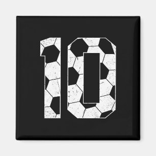 10th Birthday Boy Soccer Player Footll 10 Years Ol Magnet