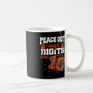 10th Birthday Boys Basketball Peace Out Single Di Coffee Mug