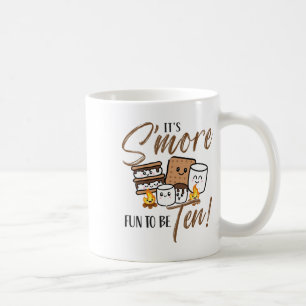 10th Birthday Campfire Marshmallow It's S'more Fun Coffee Mug