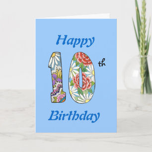 10th Birthday Card