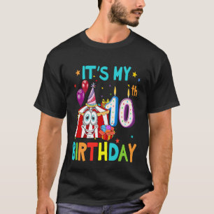 10th Birthday Circus 10 Year Old Birthday T-Shirt