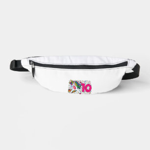 10th Birthday Dabbing Unicorn Party Gift 10 Years Bum Bags
