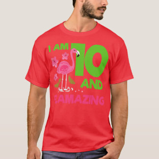 10th Birthday Flamingo 2 T-Shirt