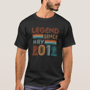 10Th Birthday For 10 Year Old Legend Since May 201 T-Shirt