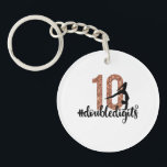 10th Birthday Gift Double Digits Girls Gymnastics Key Ring<br><div class="desc">Your kid love being unique? This is the best present for her! Double Digits Girls Gymnastics Kids only designed for your daughter.</div>