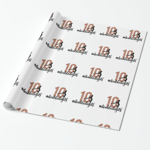 10th Birthday Gift Double Digits Girls Gymnastics Wrapping Paper