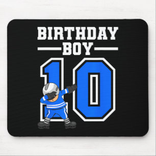 10th Birthday Gift Ten Vintage Hockey Birthday 10 Mouse Pad