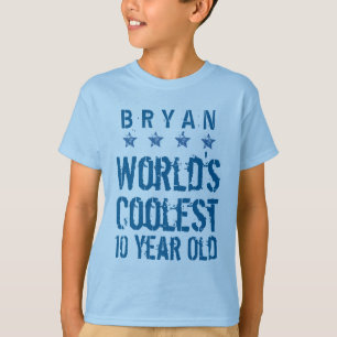 10th Birthday Gift World's Coolest 10 Year Old A15 T-Shirt