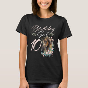 10th Birthday Girl Horse Lover 10 Years Old Bday T-Shirt
