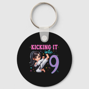10th Birthday Girl-martial Arts Party Karate Taekw Key Ring