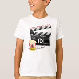 10th Birthday Hollywood Movie Party T-Shirt
