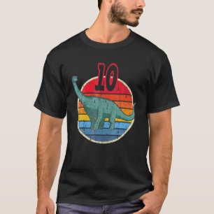 10Th Birthday I Brachiosaurus Diplodocus I Family T-Shirt