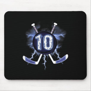 10th Birthday - Ice Hockey 10 Years Old Mouse Pad