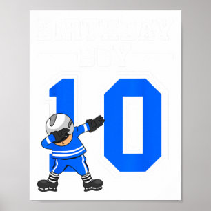 10th Birthday - Ice Hockey 10 years old Poster