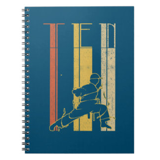 10th Birthday Karate Retro Taekwondo Martial Art Notebook