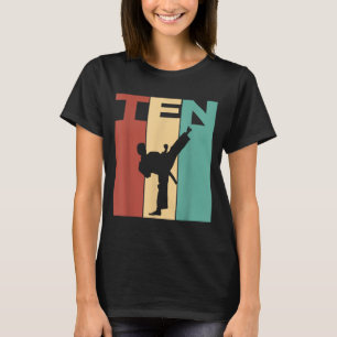 10th Birthday Karate Taekwondo Theme 10 Year Old T-Shirt