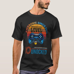 10th Birthday Level 10 Unlocked 10 Year Old Awesom T-Shirt