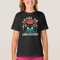 10th Birthday Level 10 Unlocked  T-Shirt