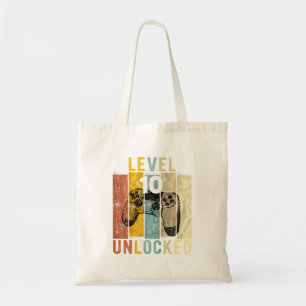 10Th Birthday Level 10 Unlocked Video Gamer Tote Bag