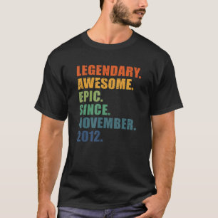 10th Birthday November 2012 Boys Girls 10 Year Ann T-Shirt