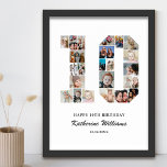 10th Birthday Number 10 Custom Photo Collage Poster<br><div class="desc">Celebrate your little child's milestone 10th birthday with this personalised number 10 photo collage poster. This customisable gift is a perfect way to display precious memories from your baby's first year. The poster features a collage of photos capturing those special moments, and it can be customised with your child's name...</div>