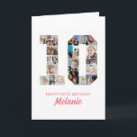 10th Birthday Number 10 Photo Collage Personalised Card<br><div class="desc">Celebrate your child's momentous 10th Birthday with this cute card. It's a personalised photo collage birthday card that allows you to create a truly unique and memorable design. This customisable template lets you insert your own cherished photos, capturing the precious moments of your children's year. This custom card is perfect...</div>