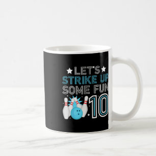 10th Birthday Party Bowling Boy 10 Year Old Bowlin Coffee Mug