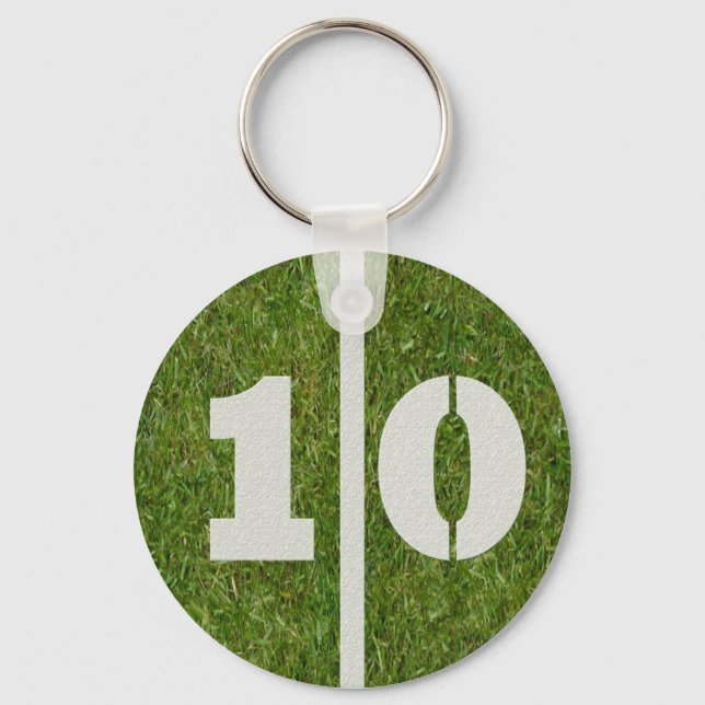 10th Birthday Party Favour Key Ring (Front)