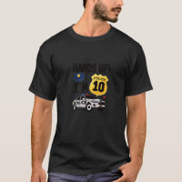 10th Birthday Policeman Boy Ten Year Old Police Of