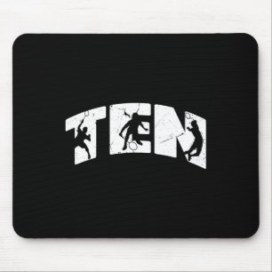 10th Birthday Retro Badminton 10 Years Old Boy Gir Mouse Pad