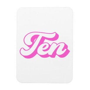10th Birthday Retro Girl Magnet