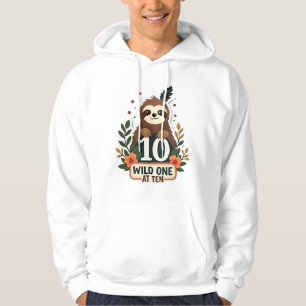 10th Birthday Sloth Vintage Wild One Shirt