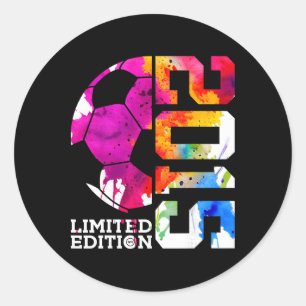 10th Birthday Soccer Limited Edition 2015 Classic Round Sticker